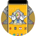 dr.crazy cartoon theme for galaxy m20 android application logo